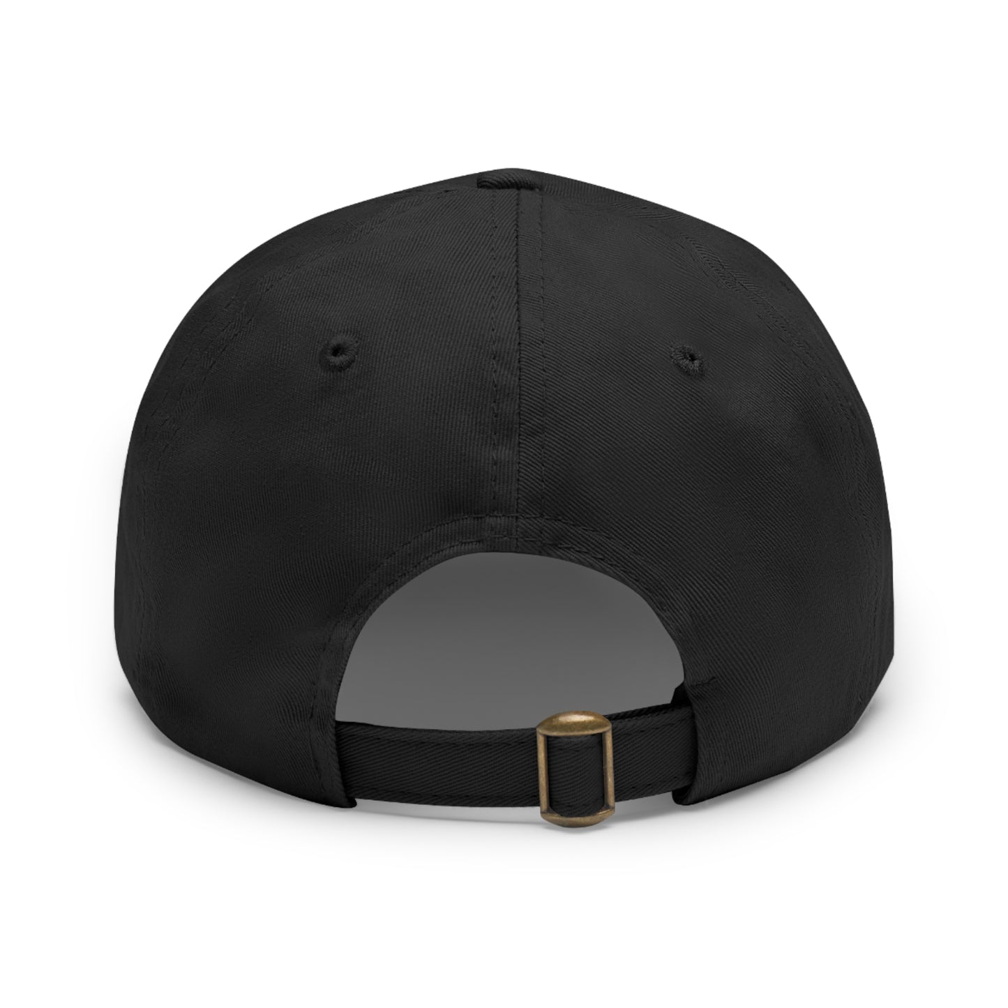 Powered by caffeine and unanswered emails | Hat with Leather Patch