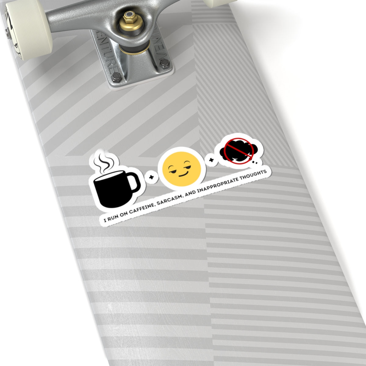 I run on caffeine, sarcasm, and inappropriate thoughts | Kiss-Cut Stickers