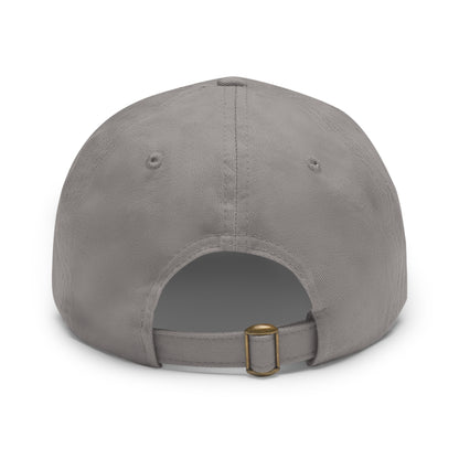 Powered by caffeine and unanswered emails | Hat with Leather Patch