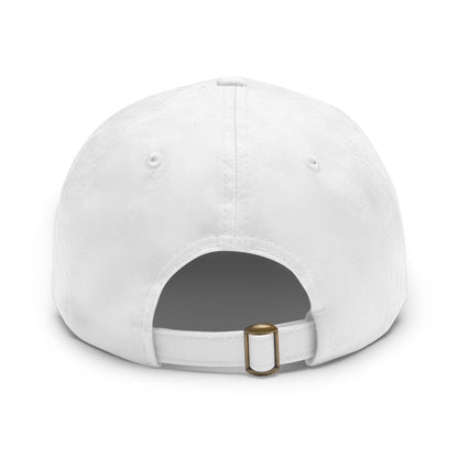 Powered by caffeine and unanswered emails | Hat with Leather Patch