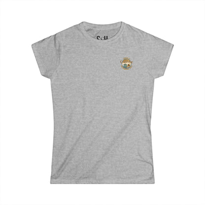 Powered by caffeine and unanswered emails | Women's Softstyle Tee