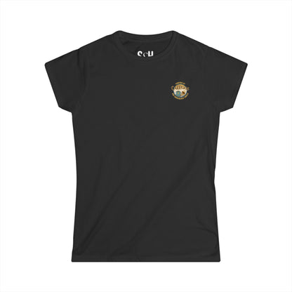 Powered by caffeine and unanswered emails | Women's Softstyle Tee