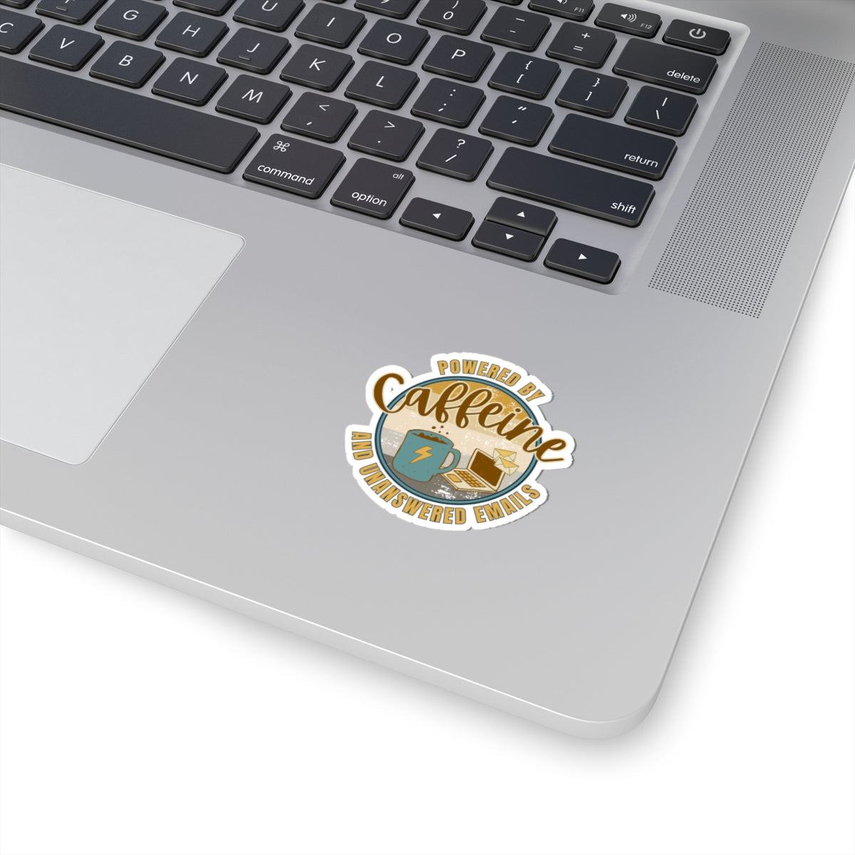 Powered by caffeine and unanswered emails | Kiss-Cut Stickers